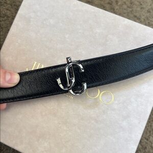 Jimmy Choo Women’s Black Vintage Leather belt